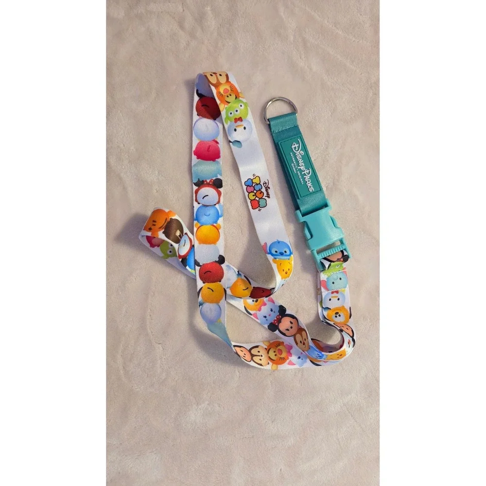 Disney Tsum Tsum Character Lanyard Breakaway Keychain‎